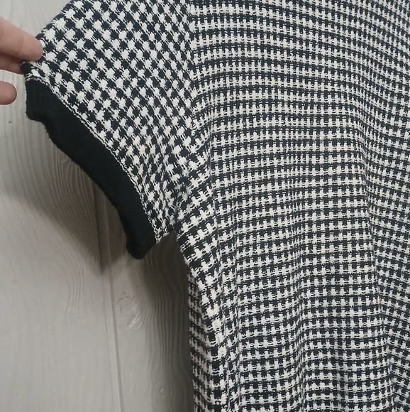 Talbots Short Sleeve Cardigan Check Jacquard Button Down Size 2X - Picture 8 of 8